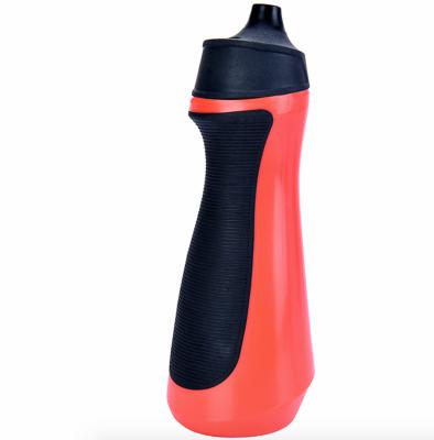 do exercício 600ml das garrafas de água garrafa bebendo BPA 8.9X8.8X23.7 livre cm do plástico do deslizamento vermelho não