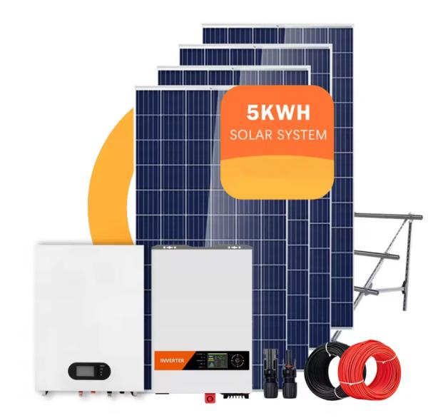 Hybrid Solar Panels Lithium Battery Complete Household System  Power Backup Systems