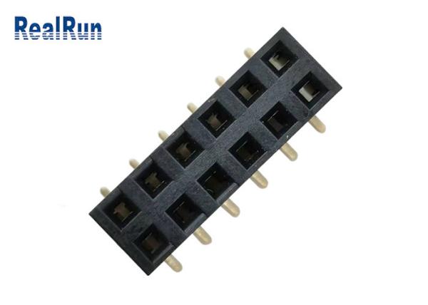 LCP CAP PA6T SMD Pin Header Connector DC500V Phosphor Bronze Gold Plating