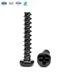 Специализированные электронные винты из углеродистой стали голова плиты филипсов ров винты электропластированные черным цинком