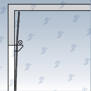 ПК двери OEM дверь Windows полностью прозрачного промышленного секционного автоматического алюминиевая секционная