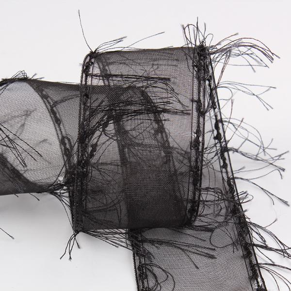 25mm-50mm Tassel Edge Полиэстерная лента для цветочного шоколада Подарочная упаковка и украшение одежды