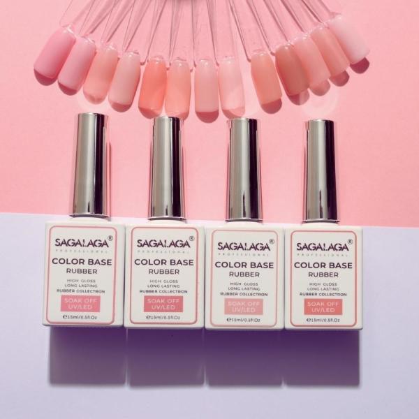 Gel de couleur épaisse pour ongles OEM / ODM 15 ml Base en caoutchouc Gel de base de manteau Certificat de manteau supérieur Liste d'ingrédients Glitter