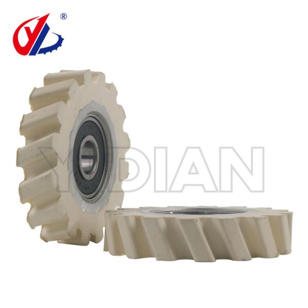 Rolo de prensagem de borracha com ângulos de rastreamento para NANXING Edgebander φ65*φ12*14mm