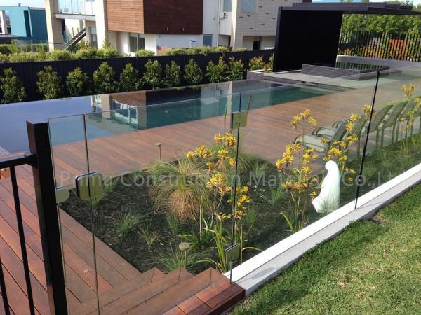 Aluminium Safety U Channel Profile External Frameless Glass Balustrade Easy DIY
