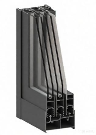 JZ136 Ventanas Correderas de Aluminio con Recubrimiento en Polvo Blanco Negro Gris