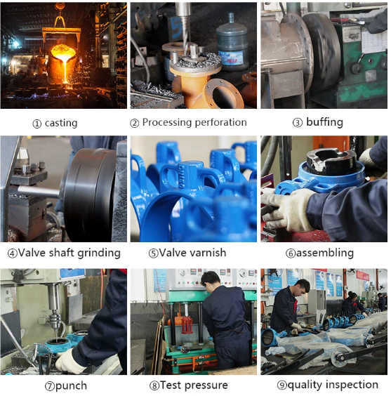 Клапки для водоотведения типа JIS API 150LB PN16 Korea Butterfly Valve для воды, нефти и газа