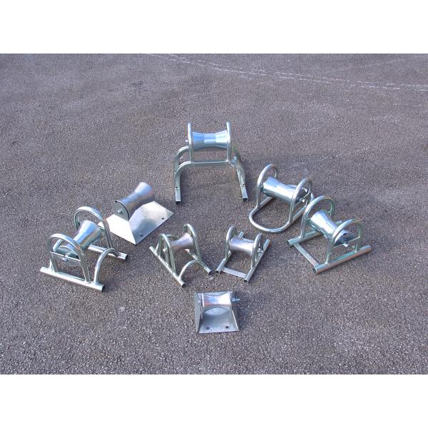 Steel Cable Pulling Pulley V Shaped Cable Rollers Roller 60mm Diameter