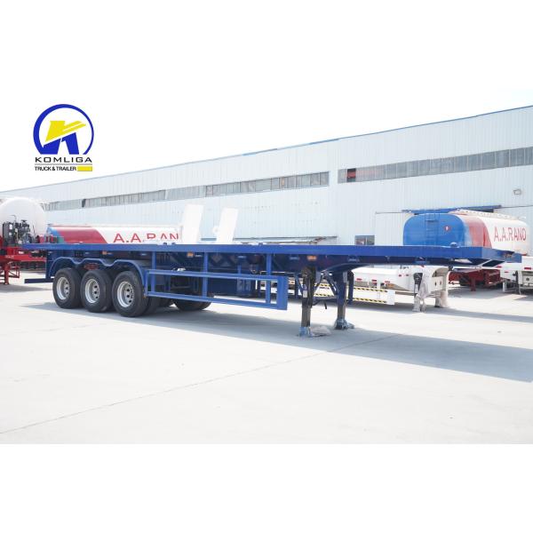 3 Axles 45FT Platform Flatbed Semi Trailer 12500x2500x1650mm