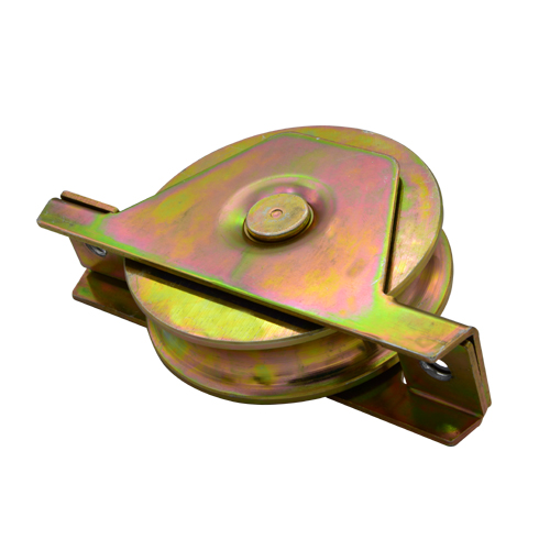 Sliding gate roller GW606 U Groove，Galvanized, Iron, Single bearing