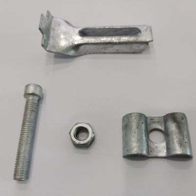 Silver Metal Fence Clips Corrosion and Heat Resistant for Easy Installation and Rust Protection