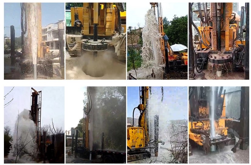 Тип пневматическая машина Crawler Borewell воды 400meter