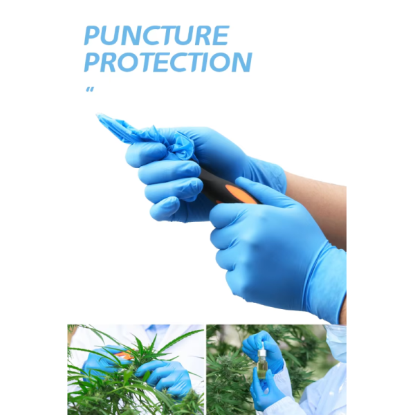 Hubei Haixin CE Medical Examination Gloves Surgical Hand Nitrile Gloves Disposable Medical Gloves Powder Free Blue
