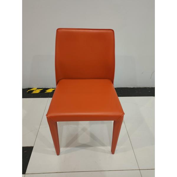 Saddle Leather 46cm 80cm Rod Iron Dining Chairs