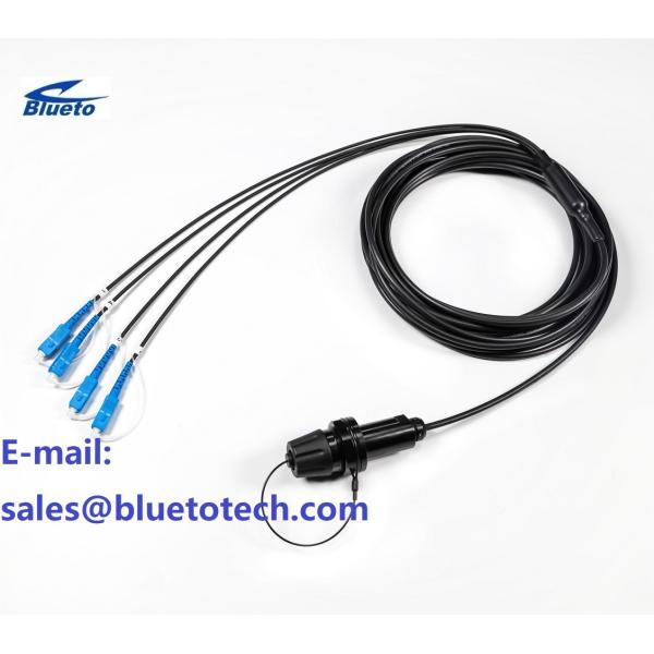 XBEAM расширяющий луч 4core бронированный оптический волокно патч кабель к LC 4Fiber многорежимный расширенный луч соединитель