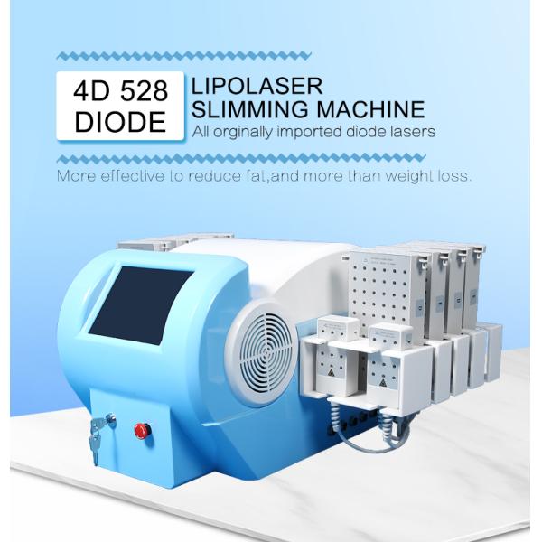 Терапия лазера Липо лазера 4 диодов длины волны подвергает механической обработке 12 пусковых площадок уменьшая машину красоты