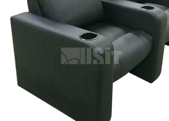 Софы Реклинер 2 Сеатер материал неподдельной кожи кожаной электрической наградной