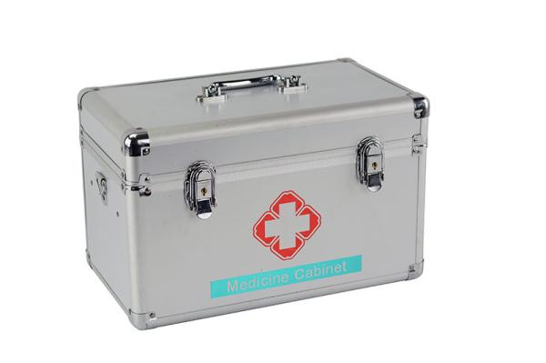 Estojo de alumínio da caixa de medicina, primeiros socorros Kit Box do alumínio