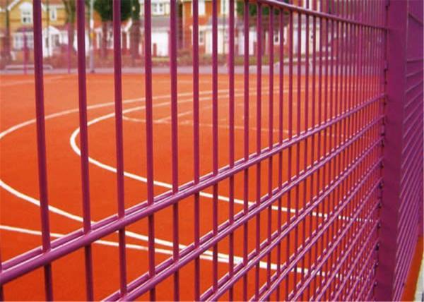 (manufacturer) Powder Coated Twin Wire Welded Mesh /Double Wire Mesh Fence Panels