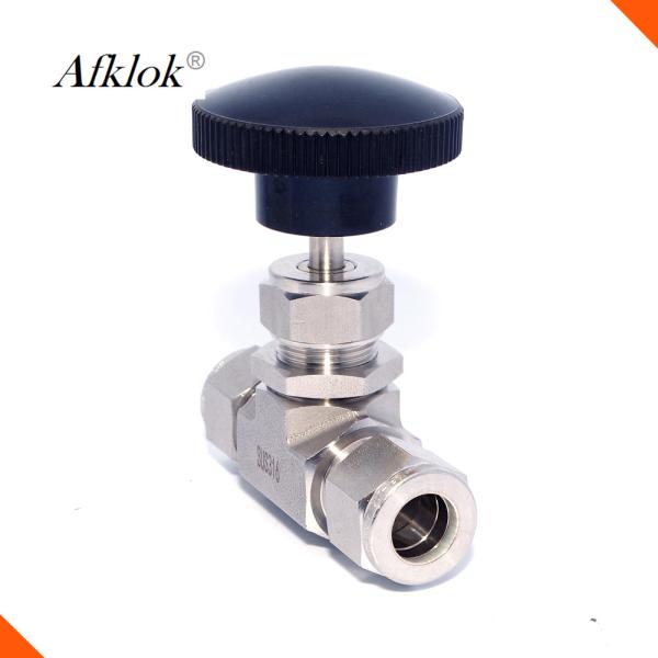 316 High Pressure 2 Way Needle Valve , OD Connected Stainless Steel Globe Valve