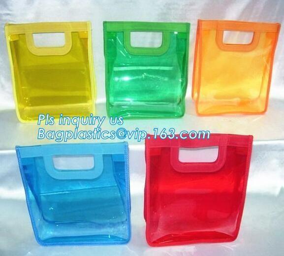 Cosmetic Packaging Customized Clear PVC Travel Slider Bag/Manufacture pvc packaging bag,packaging pvc bag, slider zipper