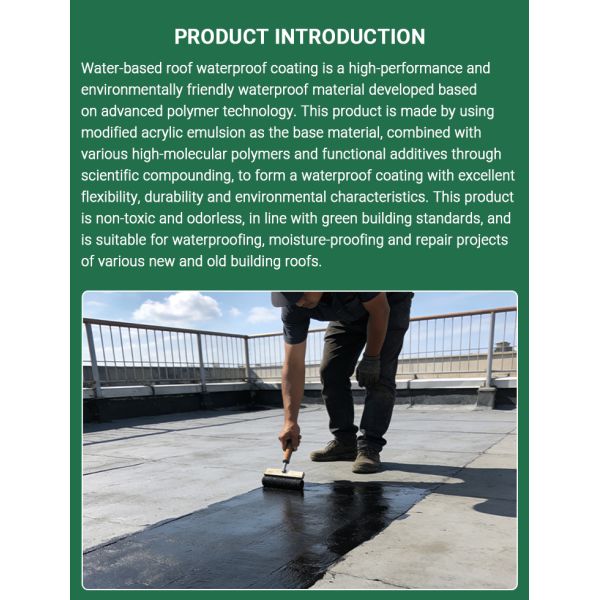 Customized Weather-resistant Color-change Anti-crack Waterproof Paint for Roofing Renovation
