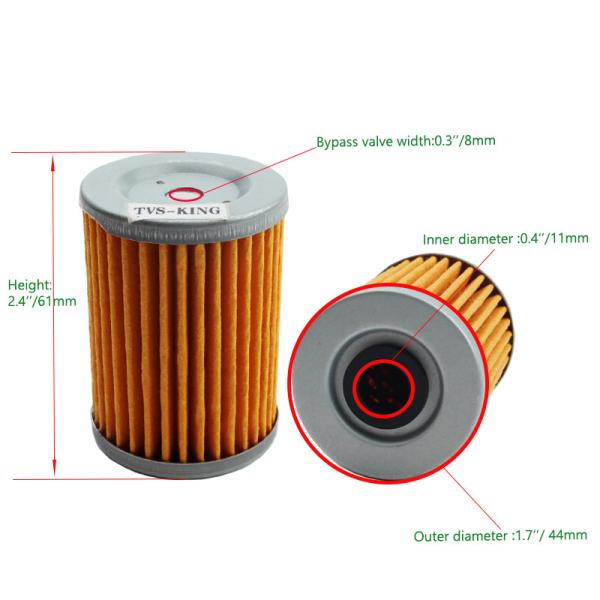 Cuadro de papel Accesorios para automóviles Filtro de aceite para motor de motocicletas adecuado para GS GN250 NS200 LC135 BM150 SHOGUN TVS-KING