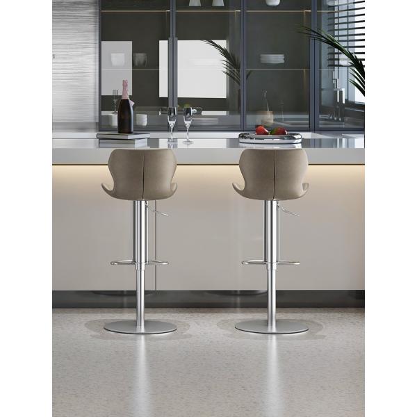 Hotel Restaurant Lift Swivel Bar Stool Light Luxury Home Bar Club Chairs