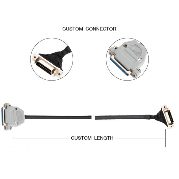 25 Pin 10226-6212PC 32AWG сборки кабеля 26 Pin 172-025-202R031 LVDS