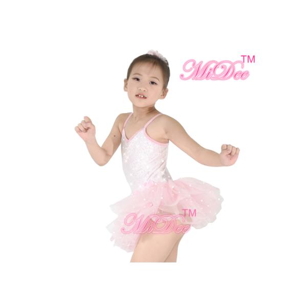 MiDee Pink Ballet Tutu Dress Kids Dance Clothes Ballerina Tutu Fancy Dress