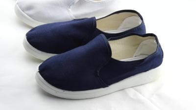 Sapatas de lona estáticas do plutônio da sala de limpeza da segurança do gênero unisex anti que trabalham a sapata de segurança do esd
