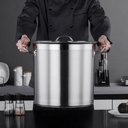 Hot Fashion Silver Heavy Duty Cooking Pot Cookware Pots Soup Pot Stainless Steel Cooking Stock Bucket With Stainless Steel Lid