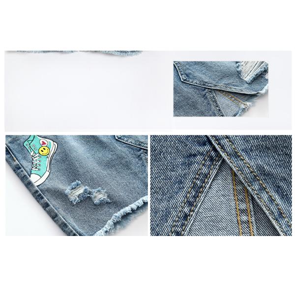 Casual Mini A Line Teen Girls Denim Skirts / Children's Jean Skirts Customized