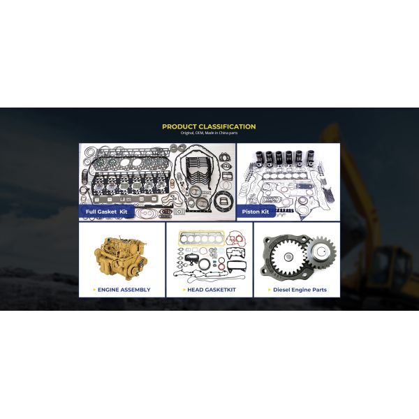 3412 Engine Full Gasket Kit for CAT 3412 Engine Top & Lower Gasket Kit Excavator Complete Gasket Set 349-3041 293-3041