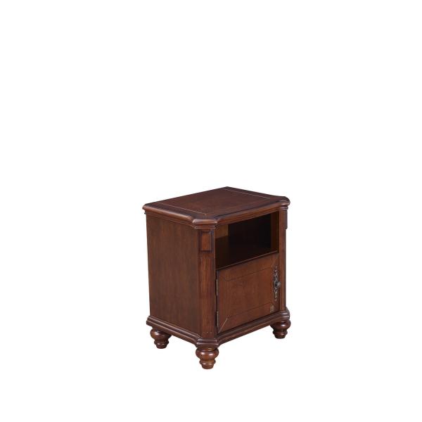 Rubber Wood Furniture Thailand solid wood King/Queen Bed in Leisure American style with Nightstand and Wardrobe