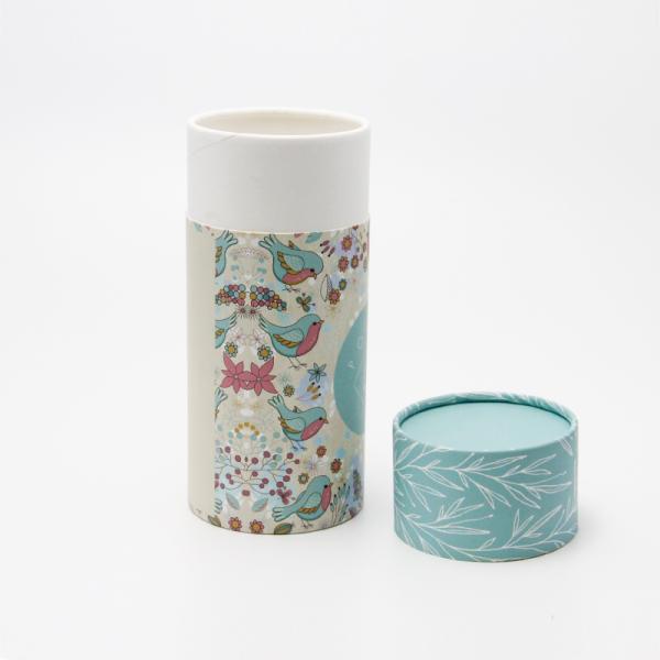 Printing Flower Tea Packaging Box Recyclable Food Paper Cans Packaging