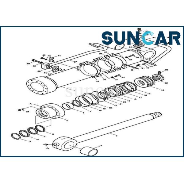 2440-9294KT 24409294KT Bucket Repair Seal Kit Hydraulic Cylinder Fits SOLAR 400LC-V SOLAR 420LC-V DOOSAN