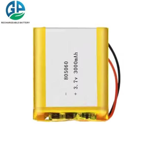 High Temperature KC Rechargeable Lipo 805060 3.7v 3000mah Lipo Batteries Customized High Capacity Lithium Battery