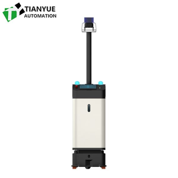 Intelligent Unmanned Forklift with 300mm Lifting Height LiDAR And Vision-based SLAM Navigation and Front Bumper Safety Anti-Collision Edge