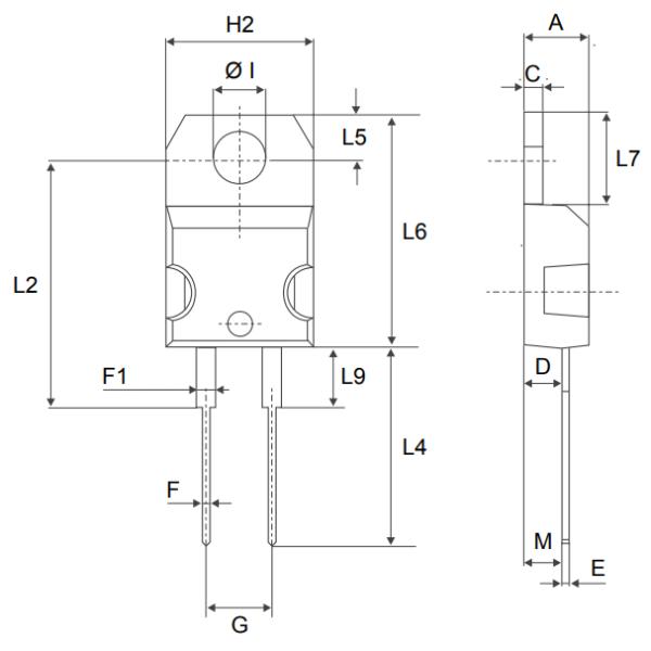 1200V 20A High Surge Silicon Carbide Power Schottky Diode DO-247 Package STPSC20H12WL