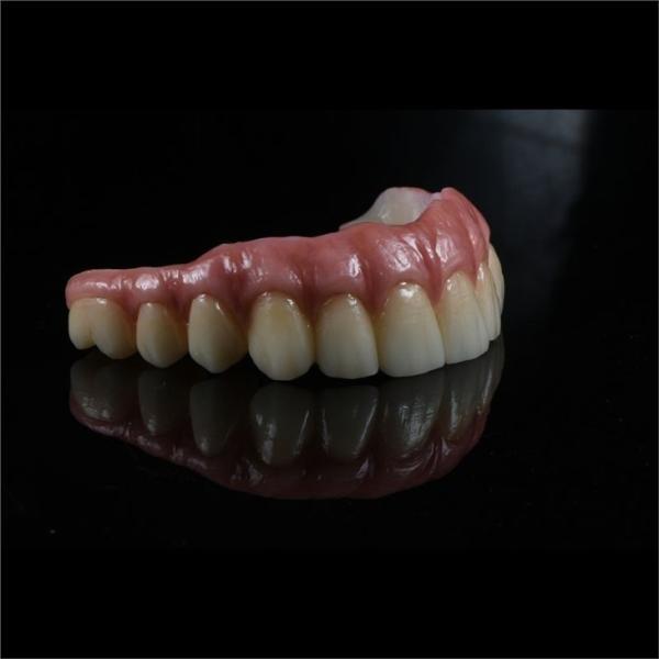 Full Coutour Arch Zirconia Fixed Dentures Crown Biocompatible Material