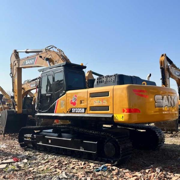 30Tons Excavator Used SANY SY335H Large Crawl Excavator 1.65m³ Bucket Capacity