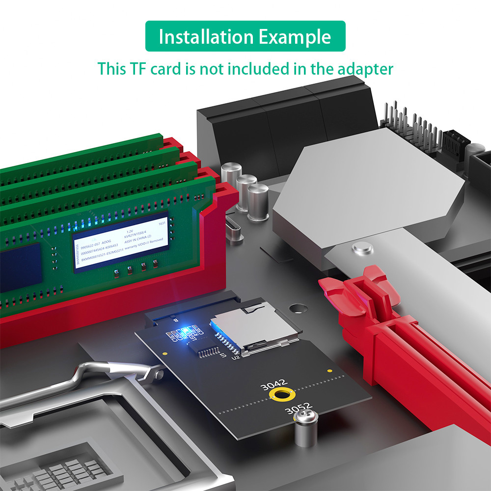 Micro SD Card TF SDHC SDXC To NGFF Ключ B Адаптер поддерживает шину USB, а не шину SATA