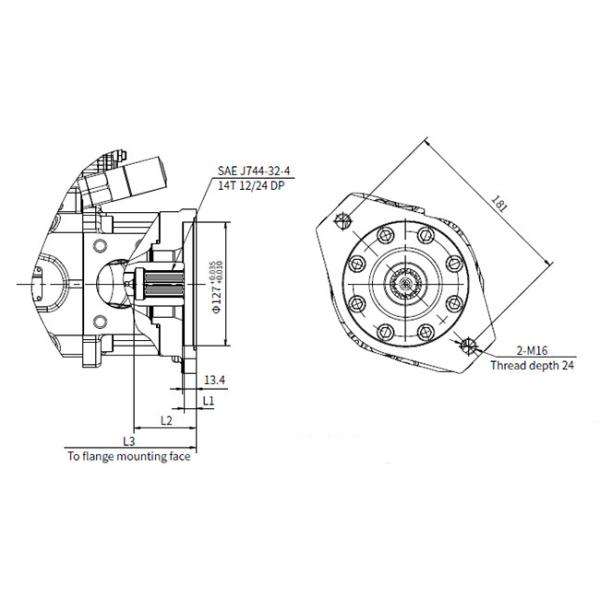 High Pressure Axial Piston Hydraulic Motor Variable Displacement Pump HP5V SERIES