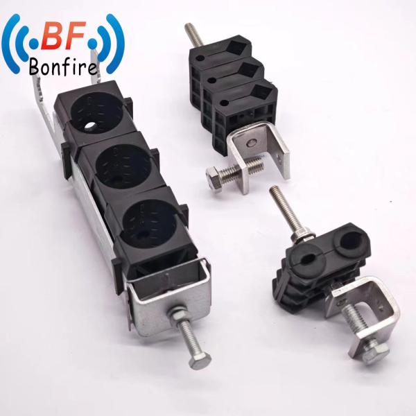 Clamps de cabos de alimentação de duplo tipo pretos para serviços de fabricação OEM/ODM personalizados