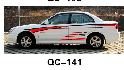 Nontoxic Custom Decorative Designer Car Body Sticker QC-141G