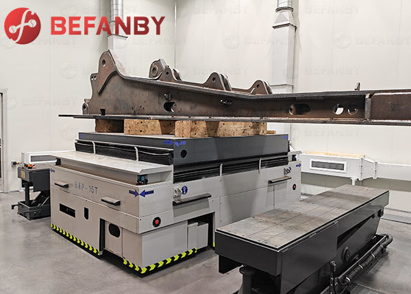 Dual Wheel Drive With Lift Device Use In The Factory Railless Transfer Vehicle