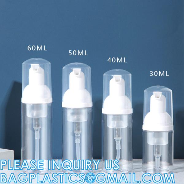 Foaming Dispenser Bottle, Travel Spray Bottle Container Cosmetics Bottle Transparent Dry Powder Spray Bottle