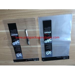 Custom Printing Transparent Packaging PE Bags For Stationery Small Gift Hair