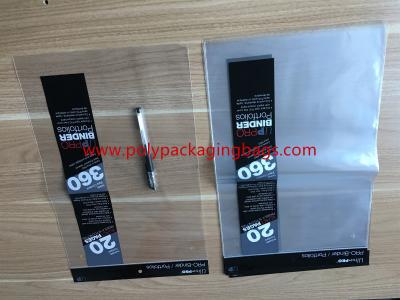 Sacos de empacotamento transparentes imprimindo feitos sob encomenda do PE para a roupa pequena das extensões do cabelo do presente dos artigos de papelaria